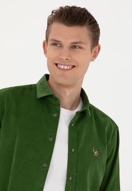 Erkek Yeşil Uzun Kollu Gömlek - 50272682023