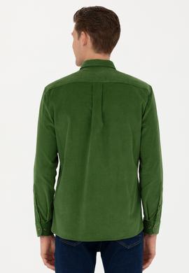 Erkek Yeşil Uzun Kollu Gömlek - 50272682023