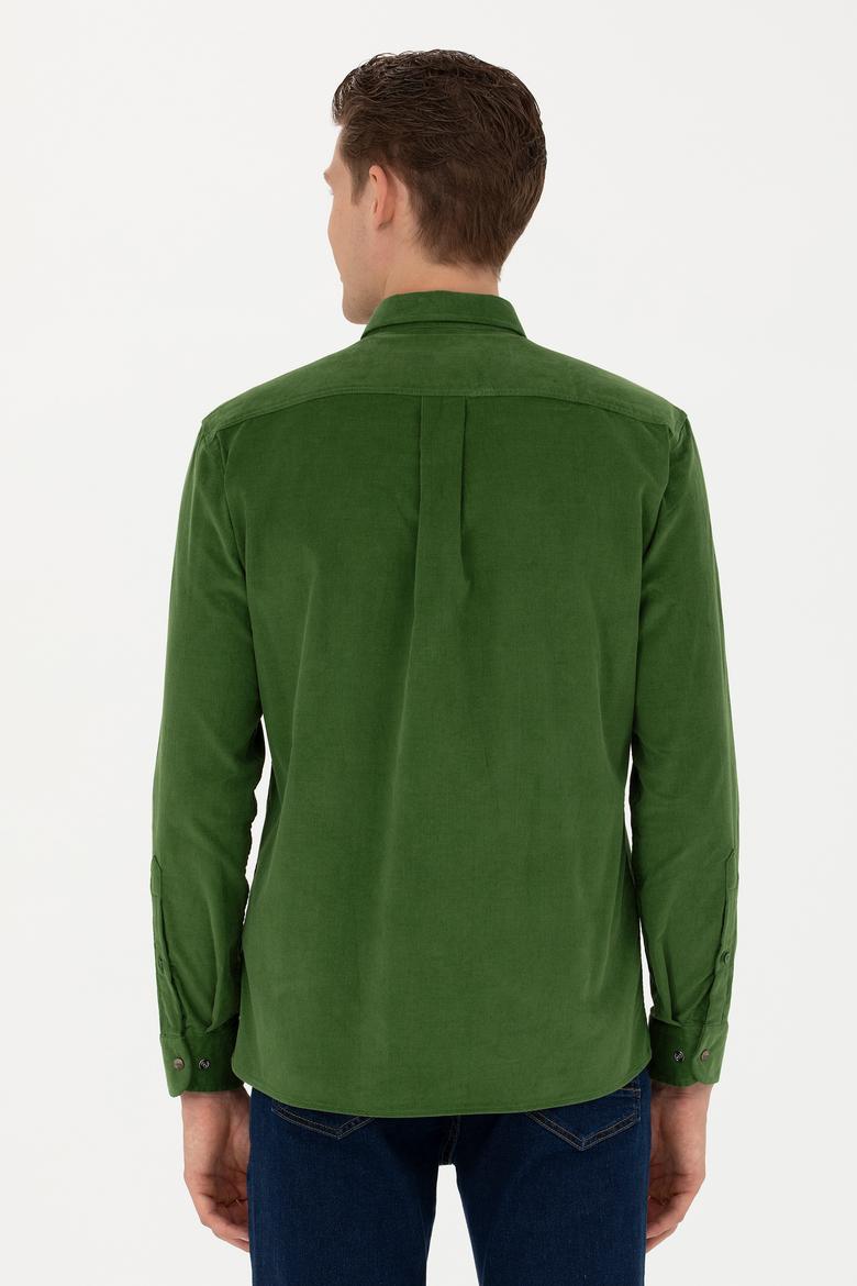 Erkek Yeşil Uzun Kollu Gömlek - 50272682023