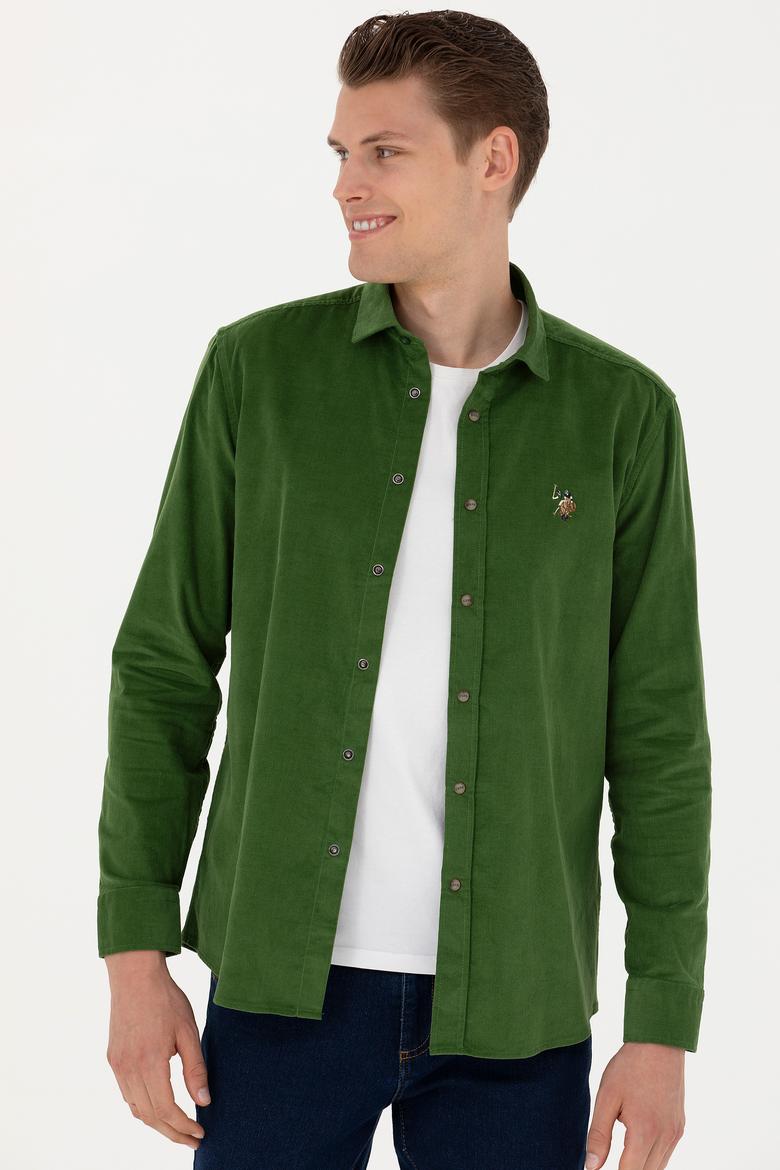 Erkek Yeşil Uzun Kollu Gömlek - 50272682023