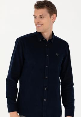 Erkek Lacivert Uzun Kollu Gömlek - 50272683001