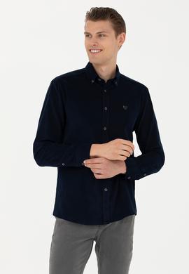 Erkek Lacivert Uzun Kollu Gömlek - 50272683001