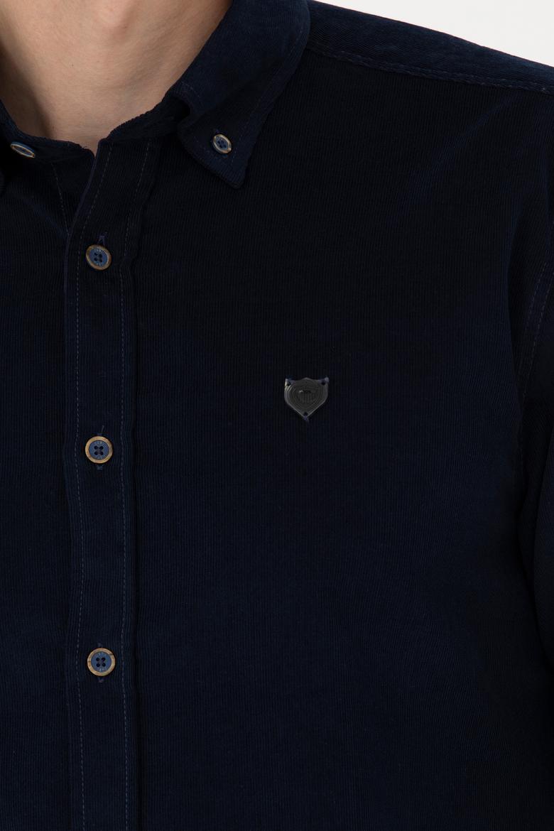 Erkek Lacivert Uzun Kollu Gömlek - 50272683001