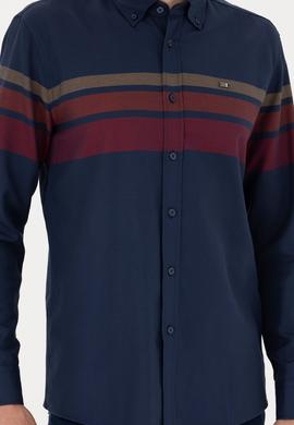 Erkek Lacivert Uzun Kollu Gömlek - 50279548003