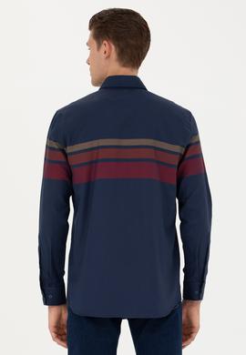 Erkek Lacivert Uzun Kollu Gömlek - 50279548003