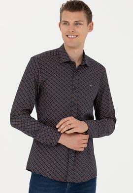 Erkek Lacivert Uzun Kollu Gömlek - 50272715007