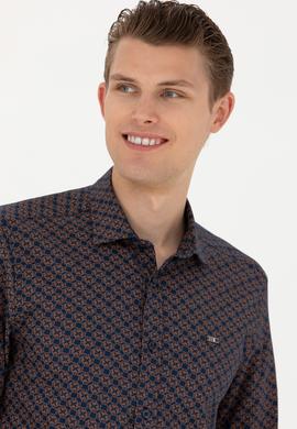 Erkek Lacivert Uzun Kollu Gömlek - 50272715007