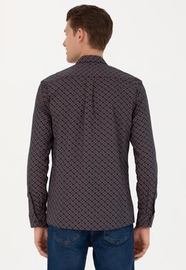 Erkek Lacivert Uzun Kollu Gömlek - 50272715007