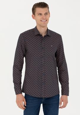 Erkek Lacivert Uzun Kollu Gömlek - 50272715007