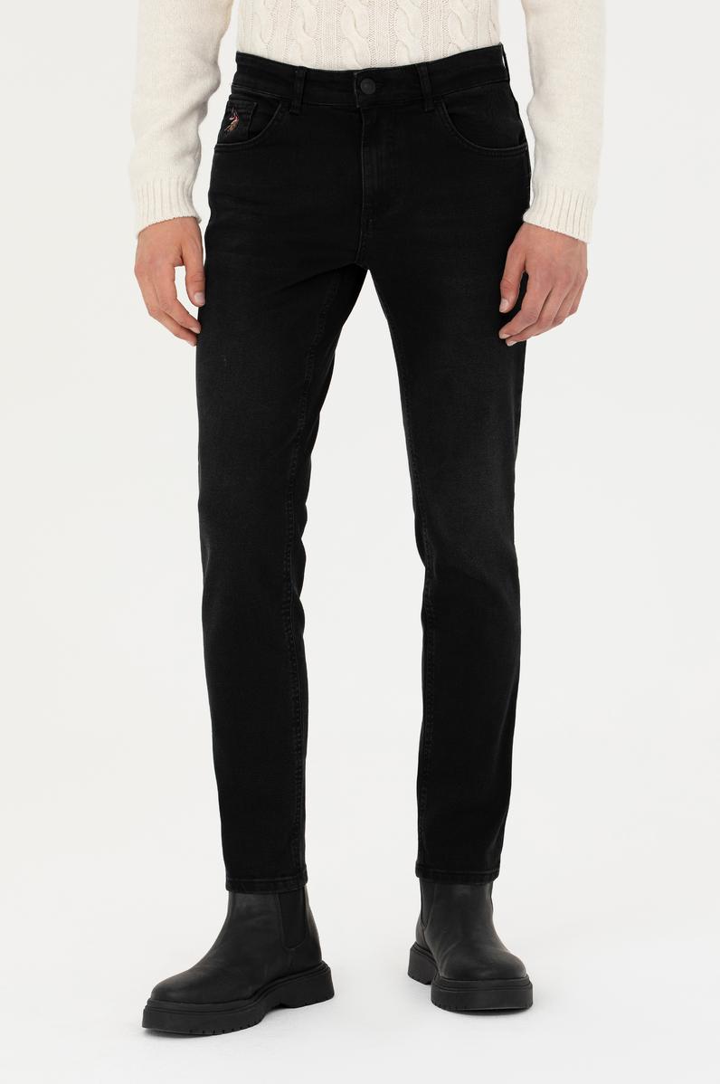 Erkek Siyah Jean Pantolon