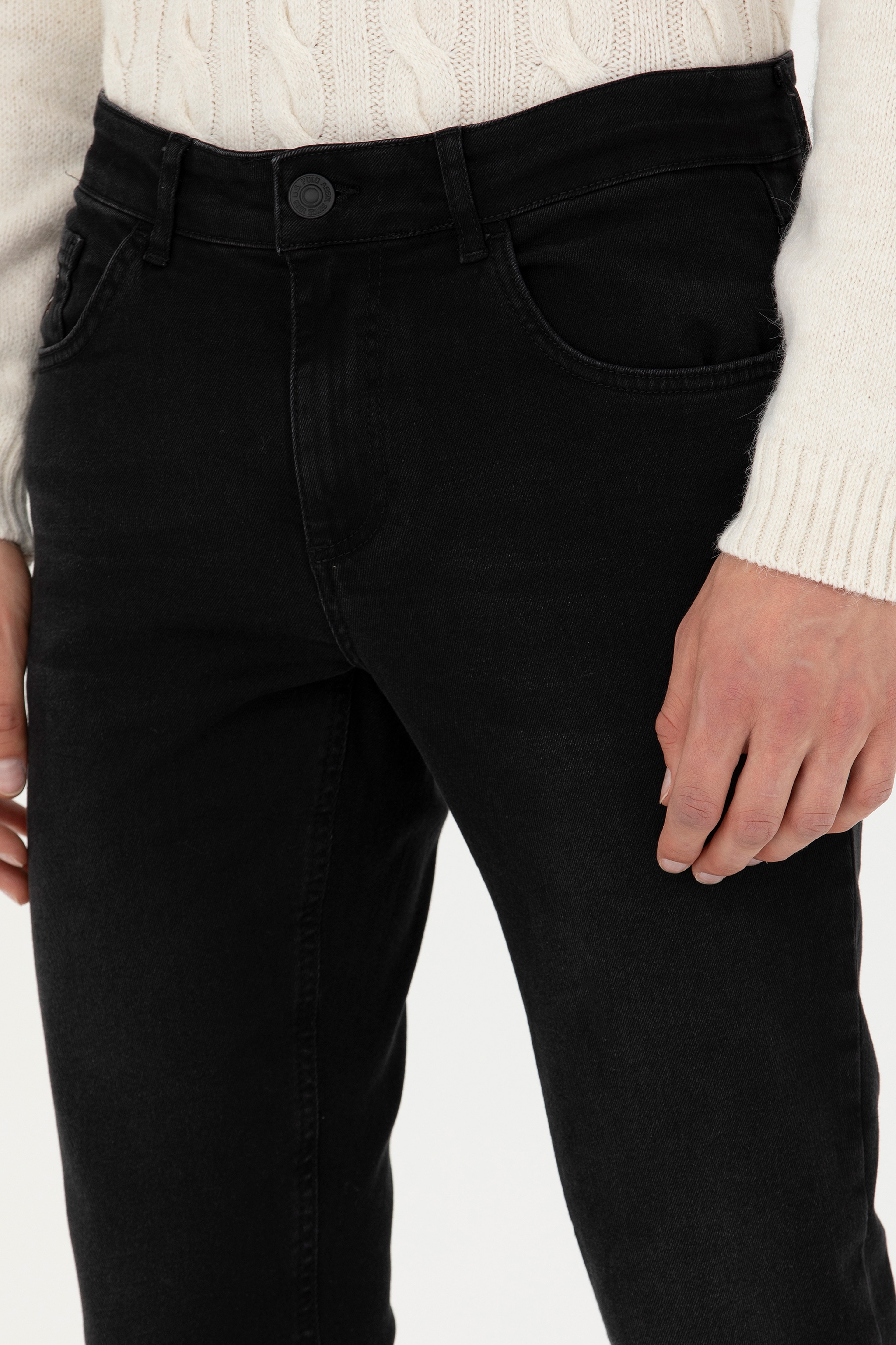 Erkek Siyah Jean Pantolon