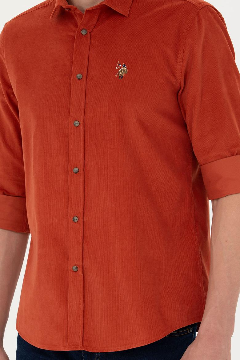 Erkek Kiremit Uzun Kollu Gömlek - 50272682001