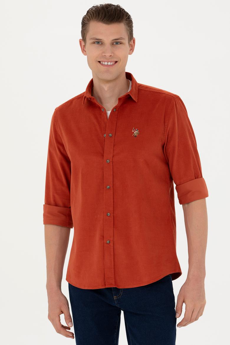 Erkek Kiremit Uzun Kollu Gömlek - 50272682001