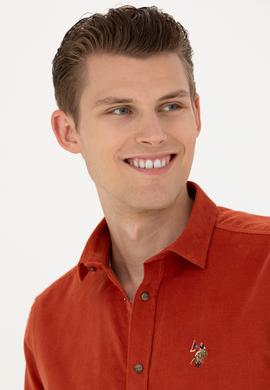 Erkek Kiremit Uzun Kollu Gömlek - 50272682001