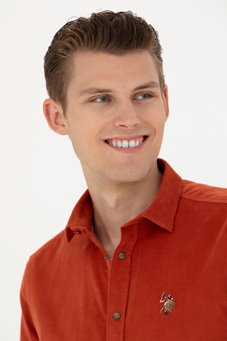 Erkek Kiremit Uzun Kollu Gömlek - 50272682001