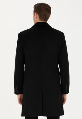 Erkek Siyah Kaşe Kaban - 50275563002