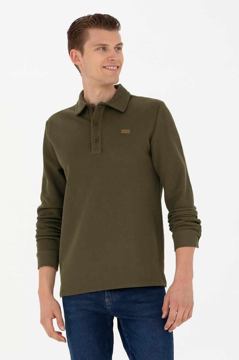 Erkek Haki Sweatshirt