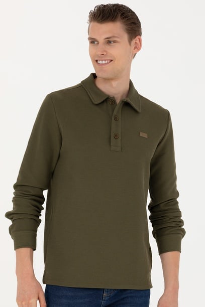 Erkek Haki Sweatshirt