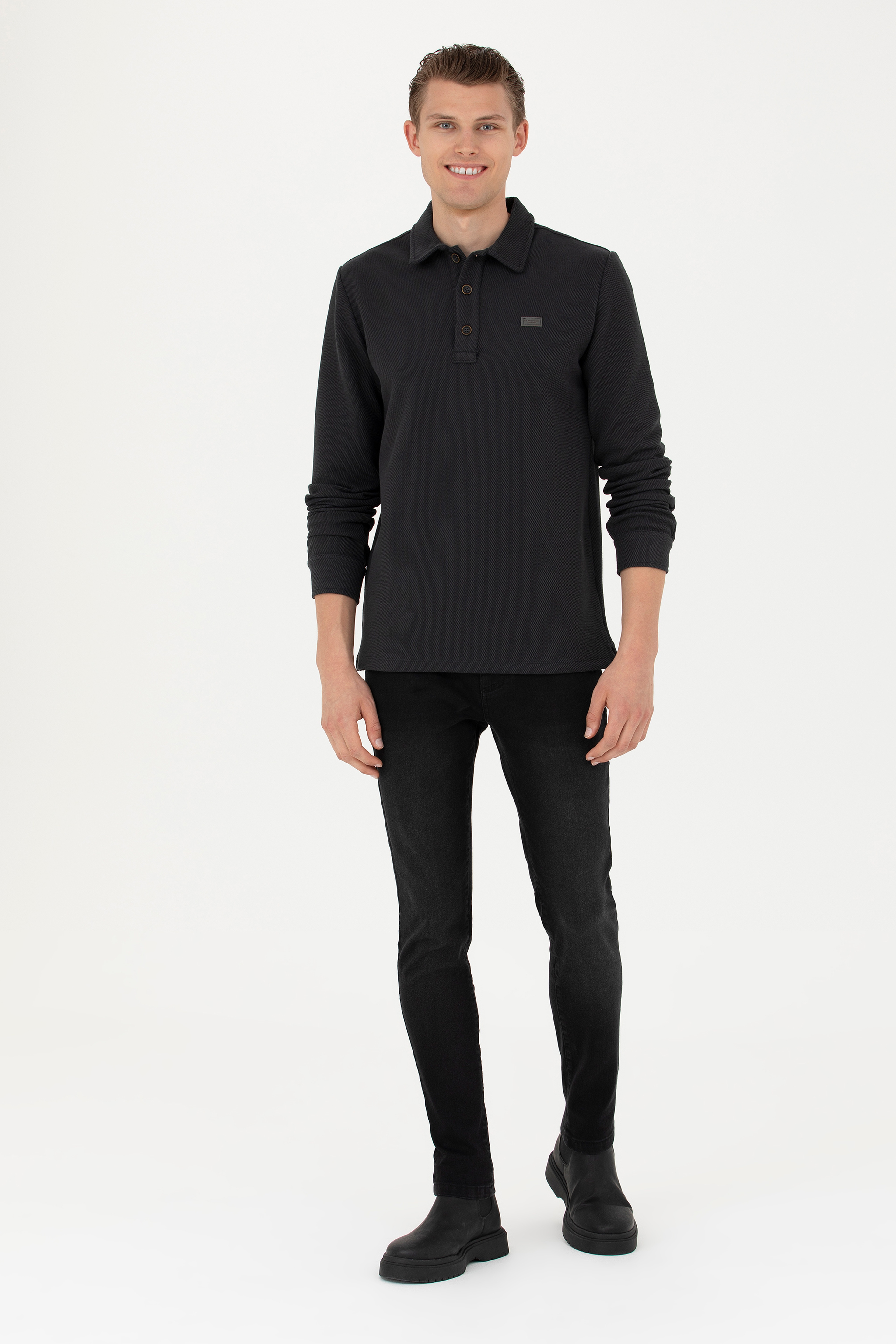 Erkek Antrasit Sweatshirt - Image 4