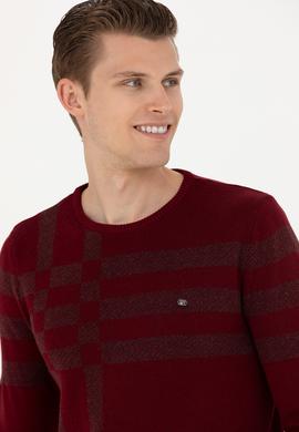 Erkek Bordo Kazak - 50271010013