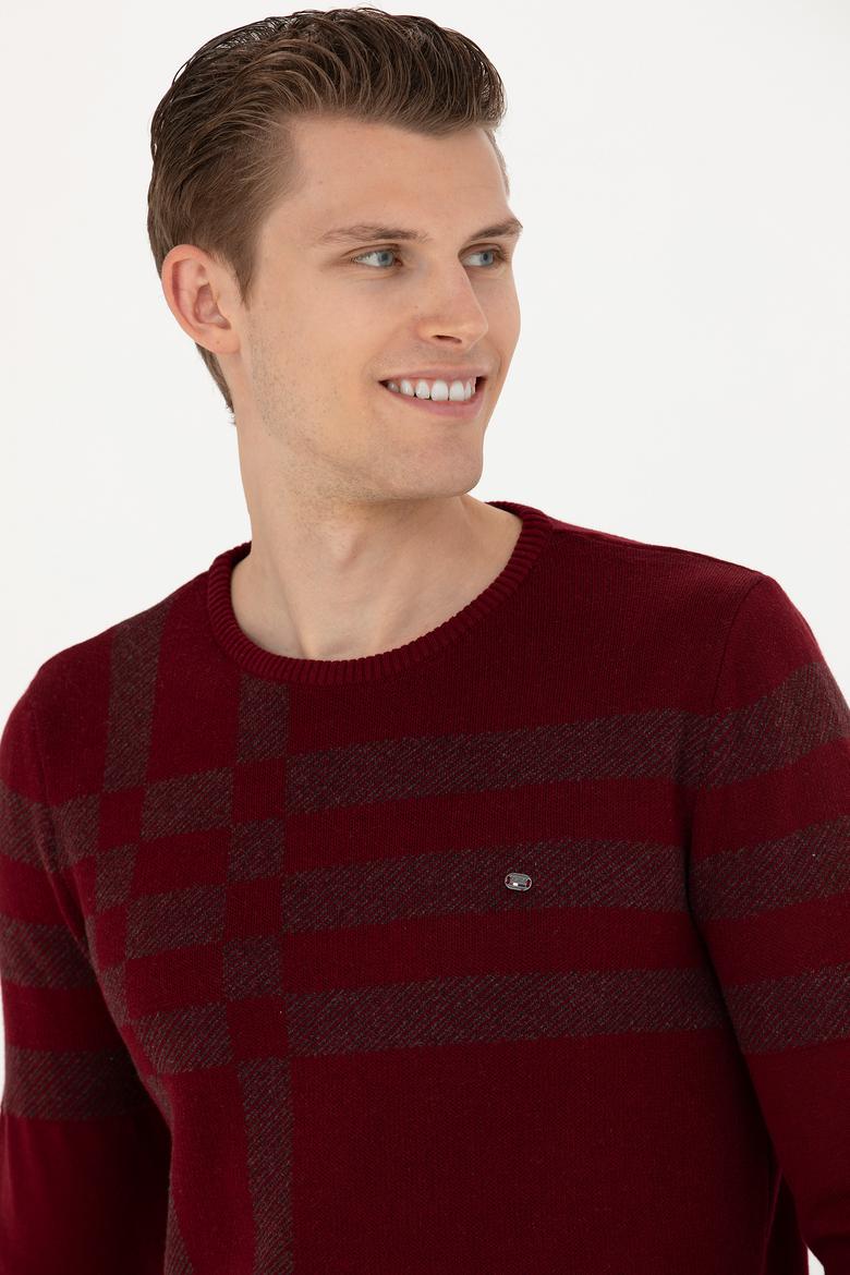 Erkek Bordo Kazak - 50271010013