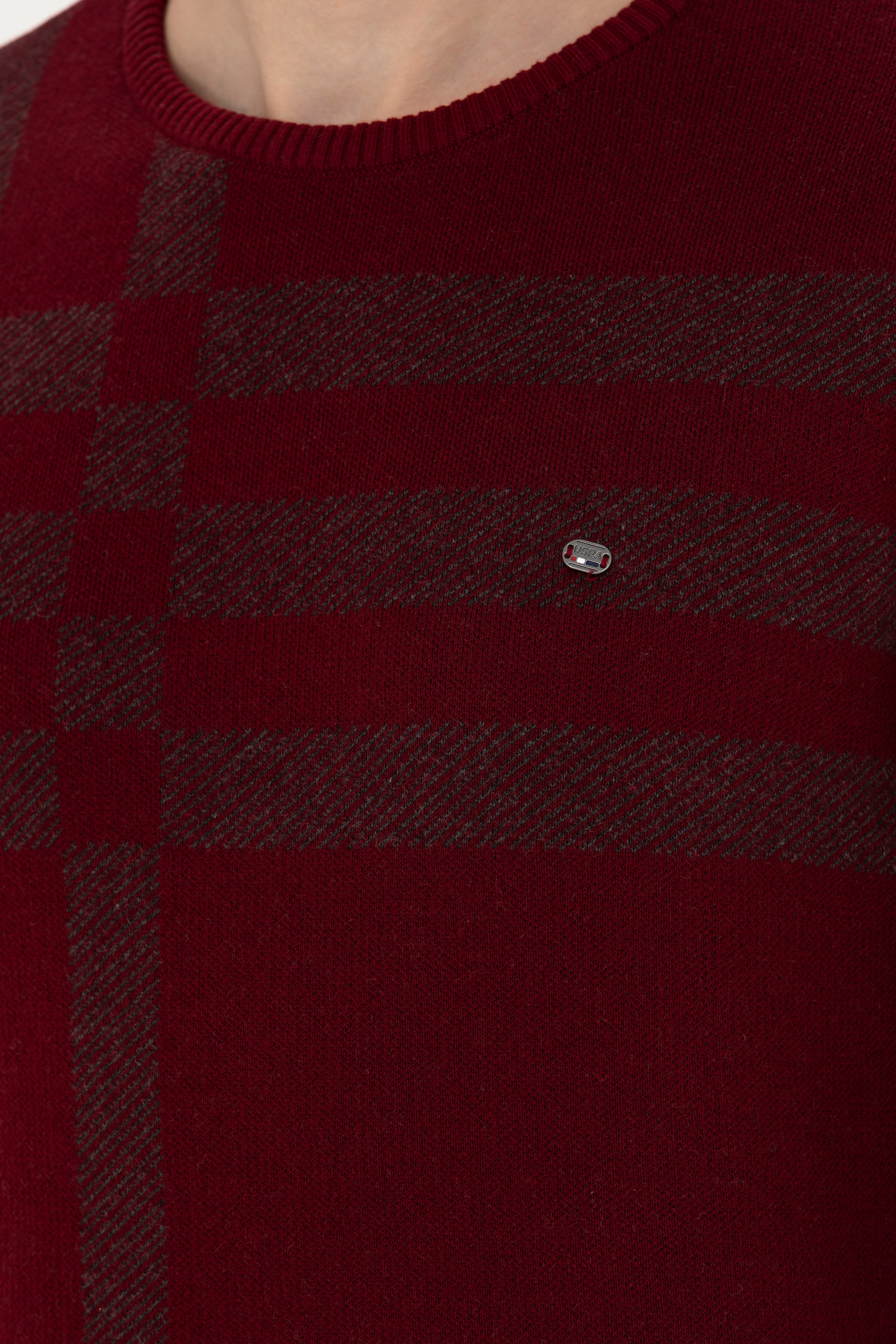 Erkek Bordo Kazak - Image 7