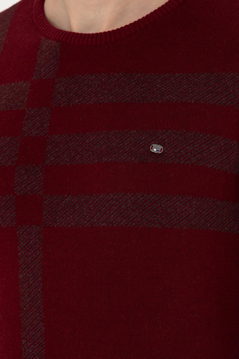 Erkek Bordo Kazak - 50271010013