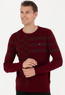 Erkek Bordo Kazak - 50271010013