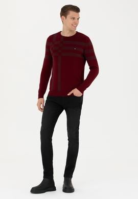 Erkek Bordo Kazak - 50271010013