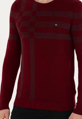 Erkek Bordo Kazak - 50271010013