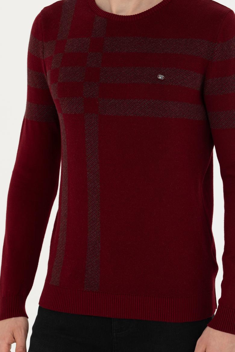 Erkek Bordo Kazak - 50271010013