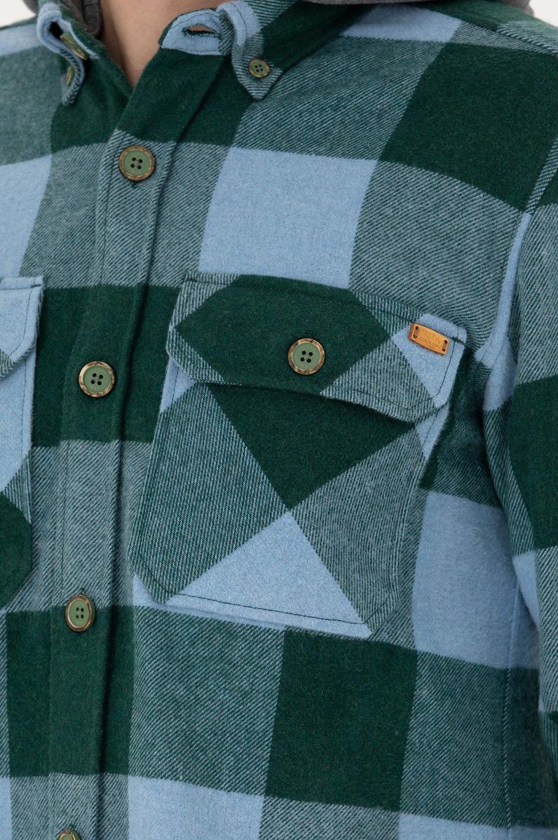 Erkek Yeşil Uzun Kollu Gömlek