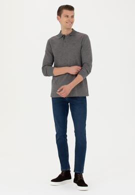 Erkek Gri Melanj Sweatshirt - 50278049011