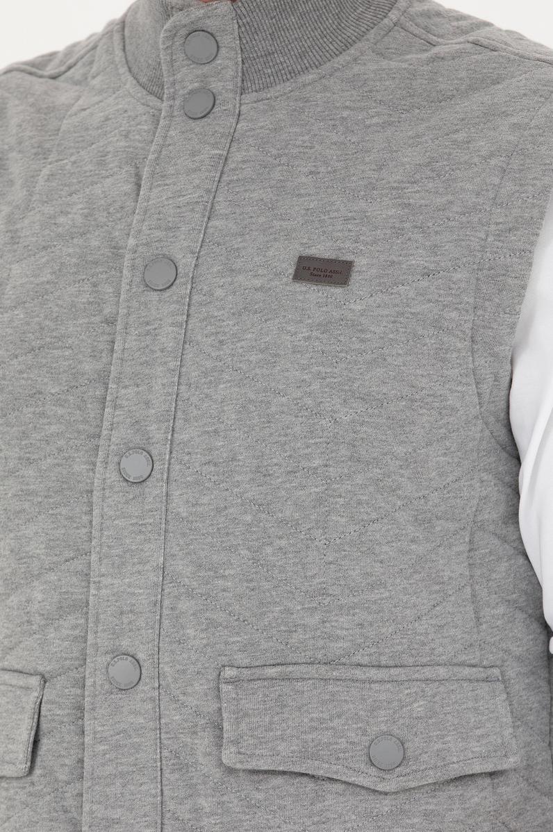 Erkek Gri Melanj Örme Hırka