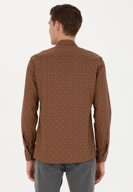 Erkek Açık Haki Uzun Kollu Gömlek - 50272490015