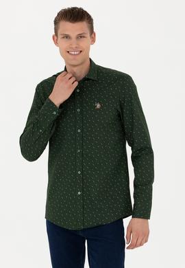 Erkek Yeşil Uzun Kollu Gömlek - 50272490024