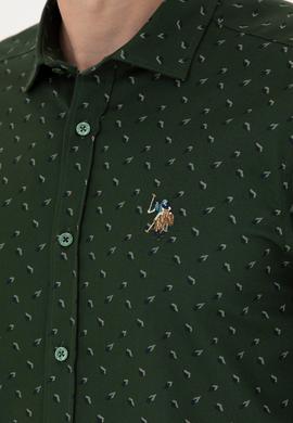 Erkek Yeşil Uzun Kollu Gömlek - 50272490024