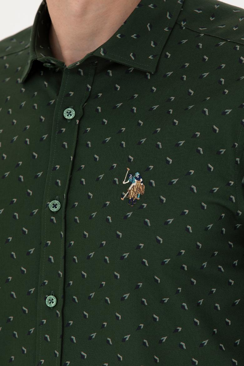 Erkek Yeşil Uzun Kollu Gömlek - 50272490024