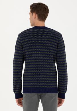 Erkek Lacivert Triko Hırka - 50277109011