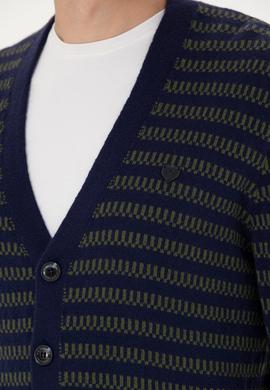 Erkek Lacivert Triko Hırka - 50277109011