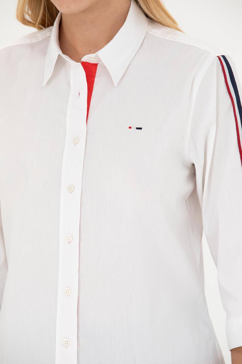 Kadın Beyaz Kısa Kollu Gömlek