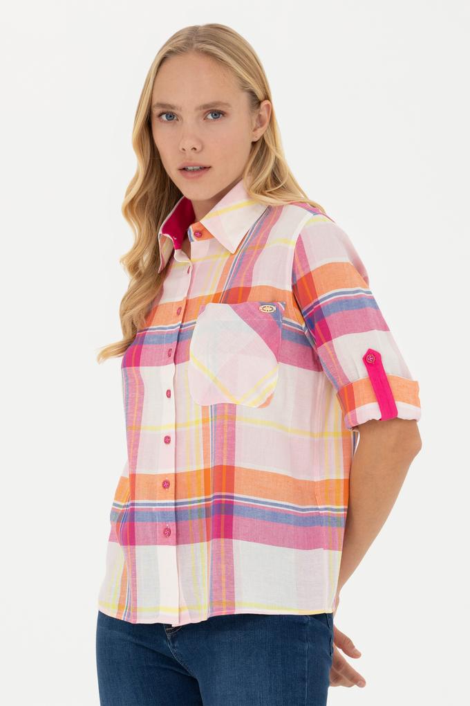 Kadın Pembe Uzun Kollu Gömlek