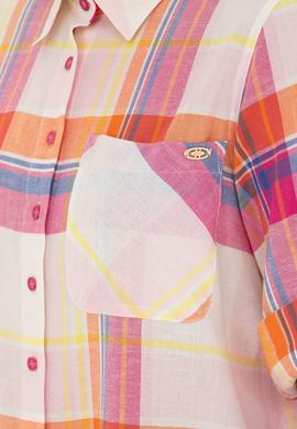 Kadın Pembe Uzun Kollu Gömlek - 50264486014