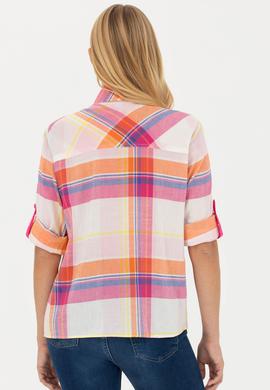 Kadın Pembe Uzun Kollu Gömlek - 50264486014