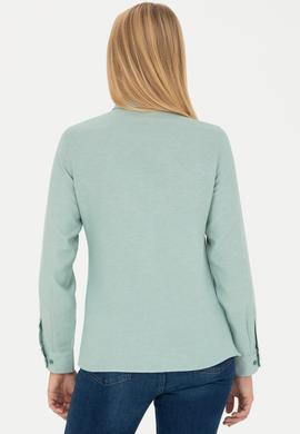 Kadın Mint Uzun Kollu Basic Gömlek - 50277630100