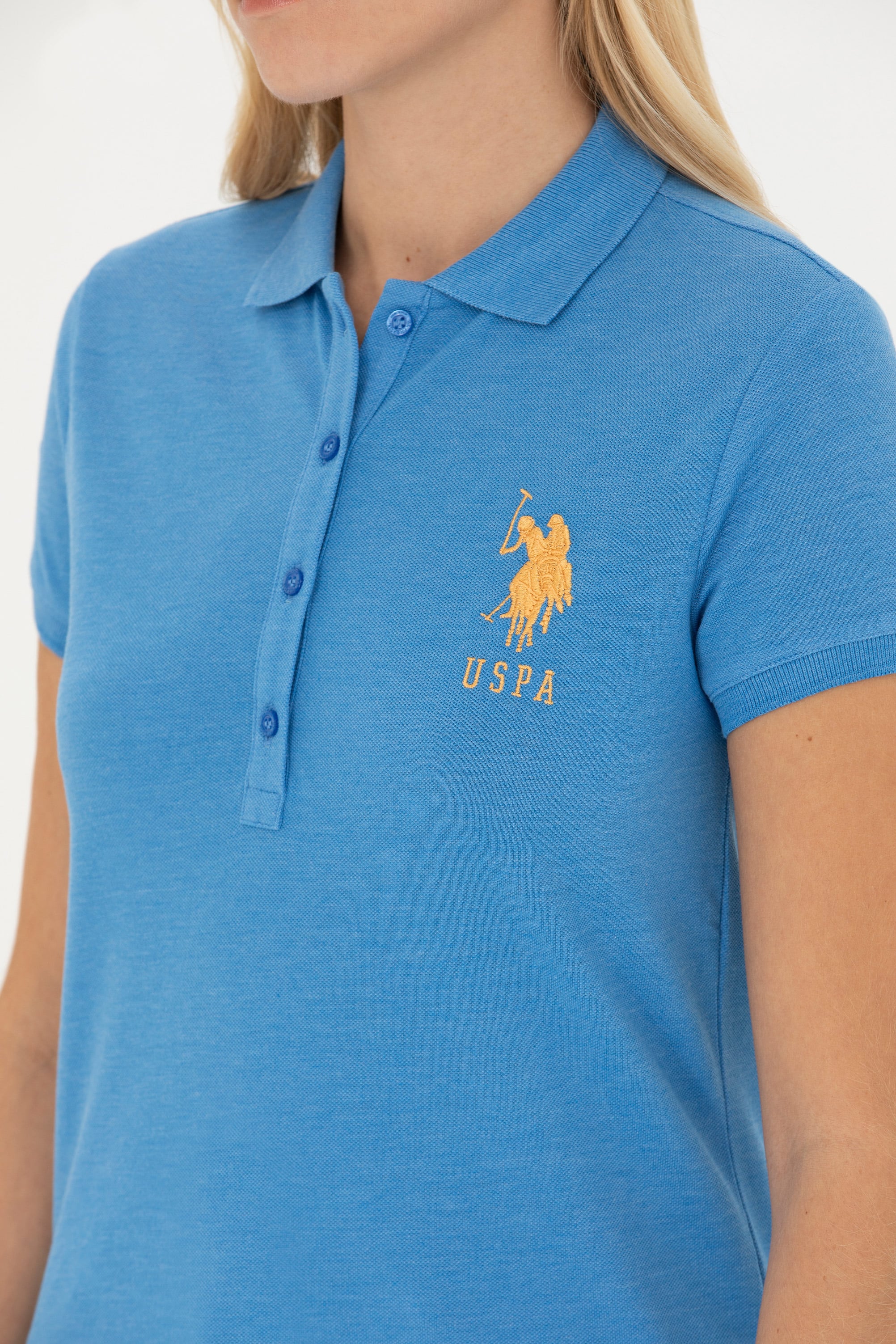 Kadın Saks Basic Tişört