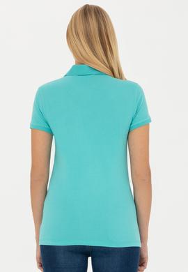 Kadın Mint Polo Yaka Tişört - 50262715122