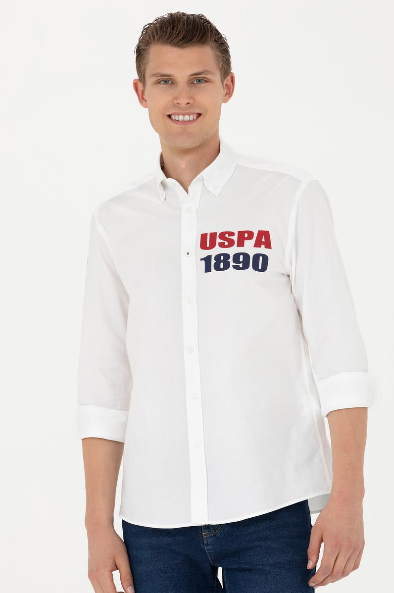 Erkek Beyaz Uzun Kollu Gömlek