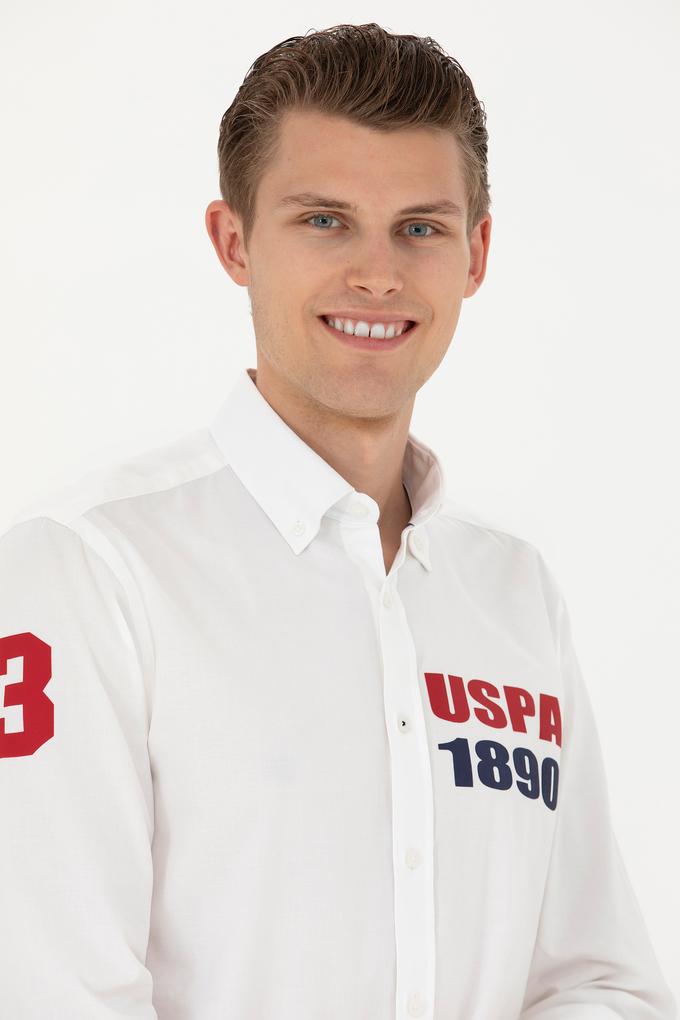 Erkek Beyaz Uzun Kollu Gömlek