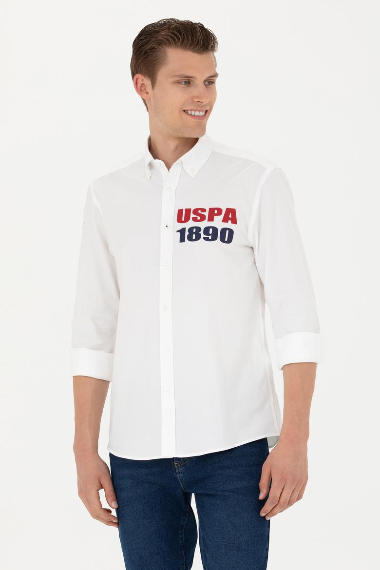 Erkek Beyaz Uzun Kollu Gömlek